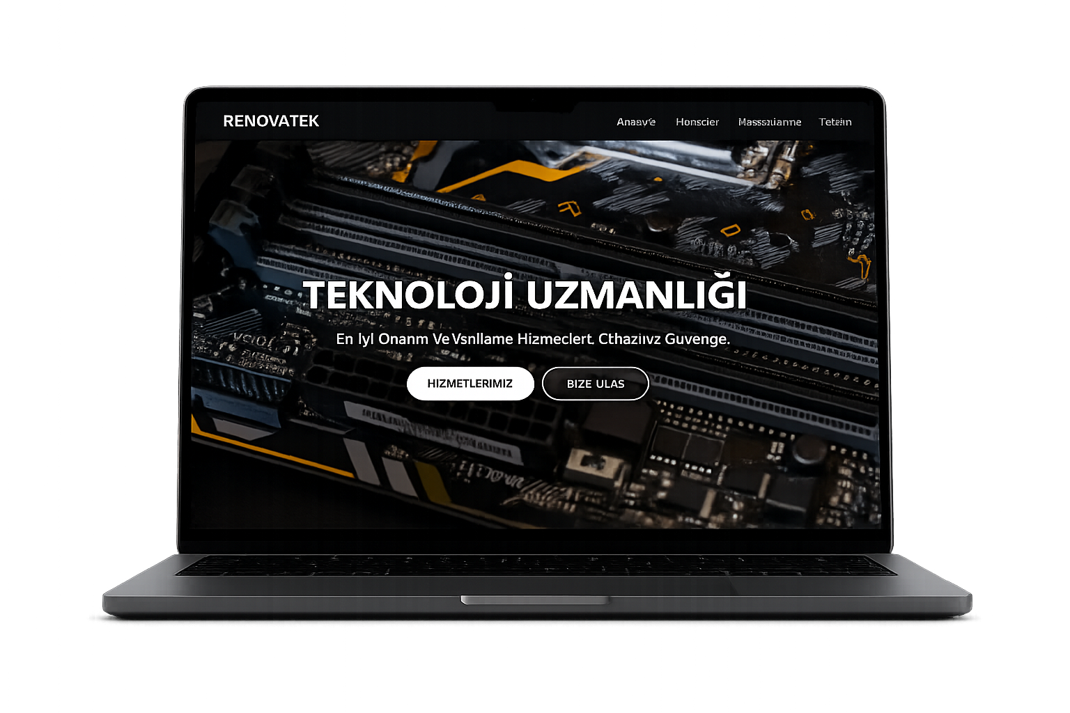 Kurumsal Web Sitesi Mockup